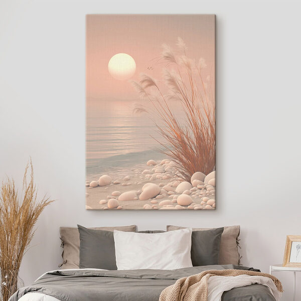 Grass and rocks by the water