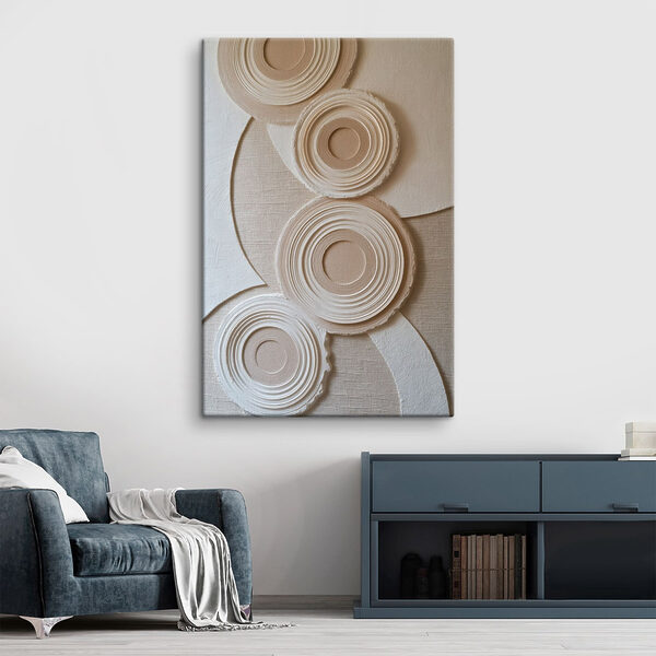- Circular patterns on textured background - Circular patterns on textured background