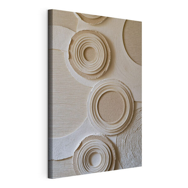 Wall with circles and a pattern