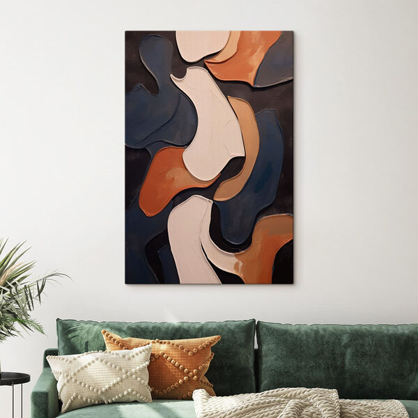 Abstract forms in harmonious colors