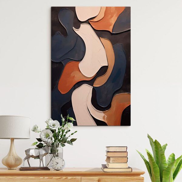 Abstract forms in harmonious colors