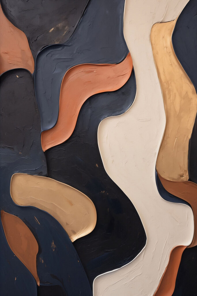Flowing Colors in Abstract Design