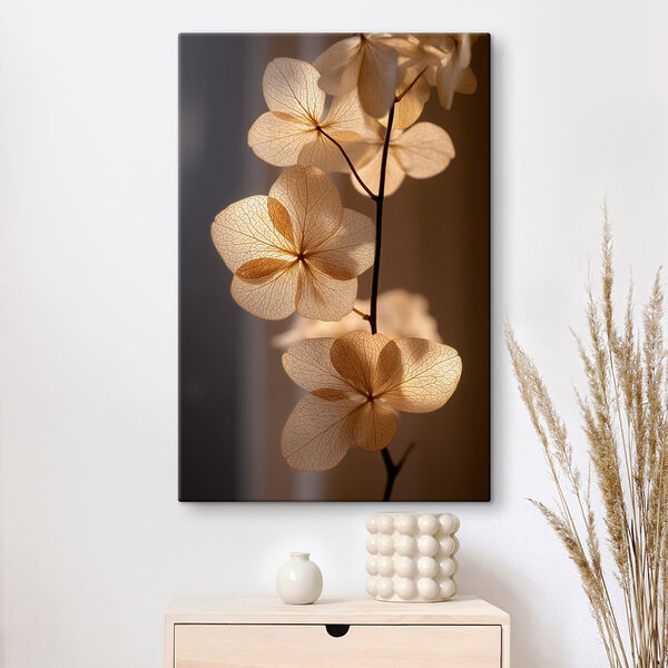 Delicate petals catching soft light