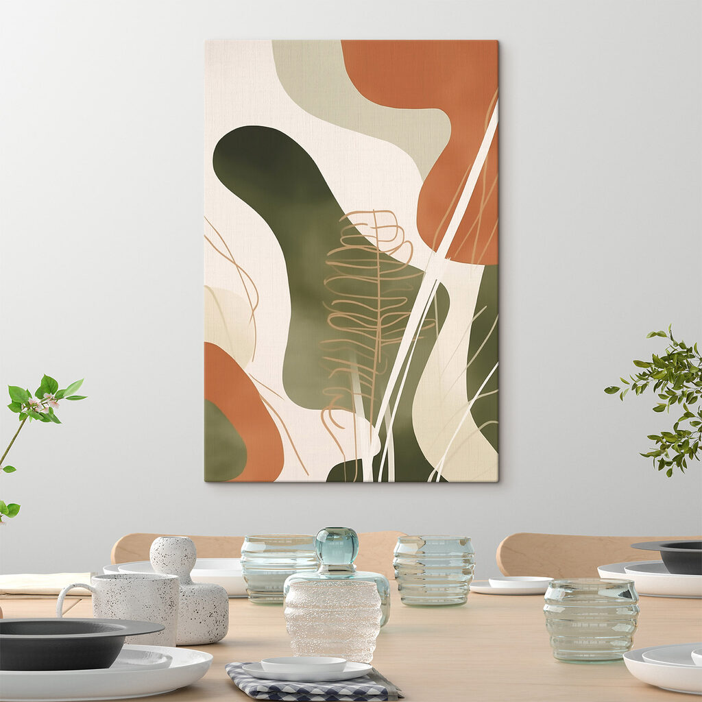 Abstract shapes in earthy tones Abstract shapes in earthy tones