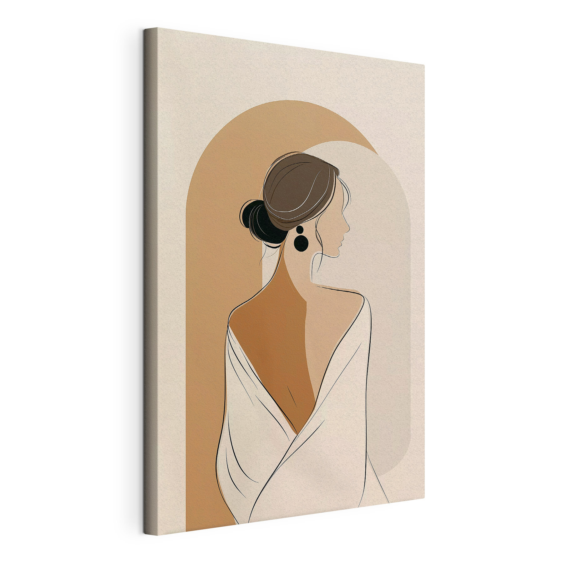 Woman with a white towel