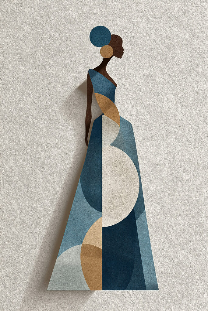 Woman in a dress