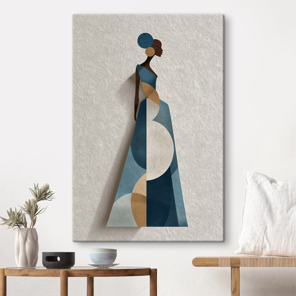 Woman in a dress