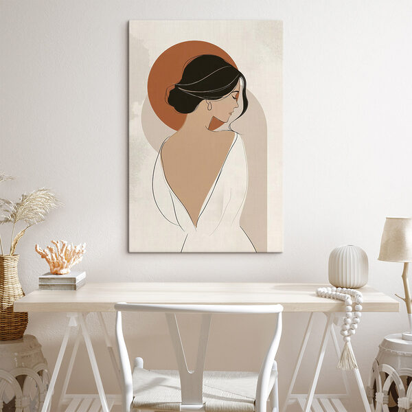 Woman with her back turned