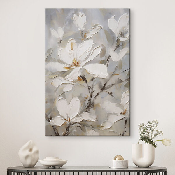 Painting of white flowers