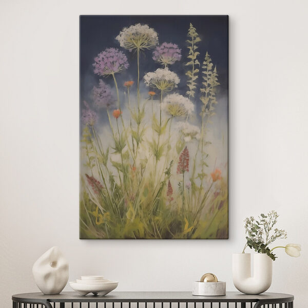 Painting of flowers and plants