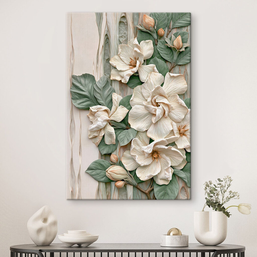 Delicate blooms with rich textures