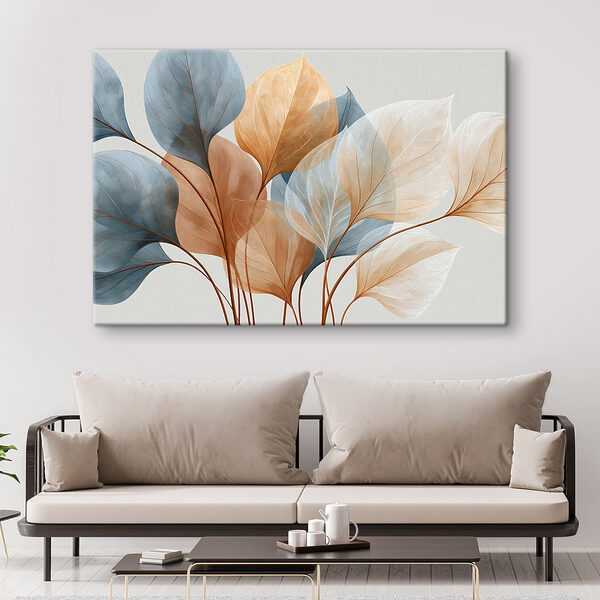Softly colored leaves in harmony Softly colored leaves in harmony