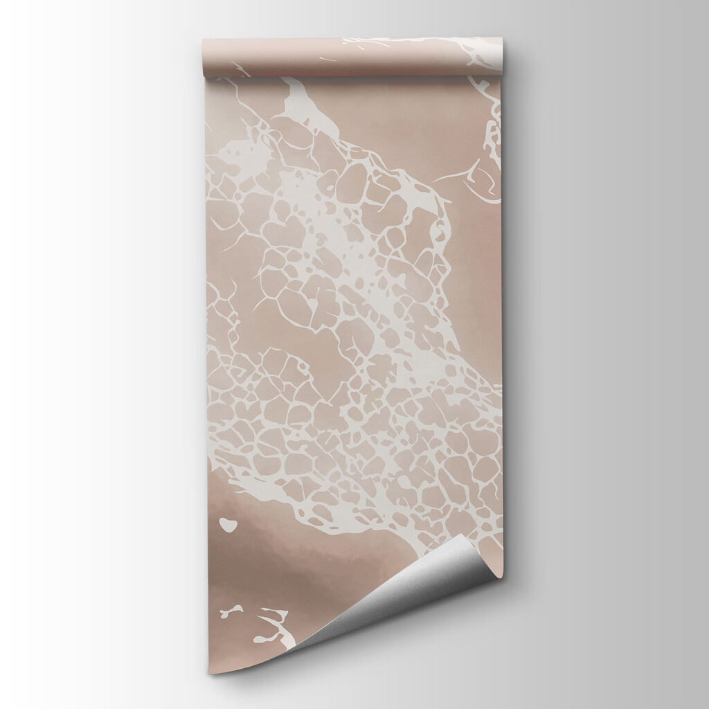 White and brown marbled surface White and brown marbled surface
