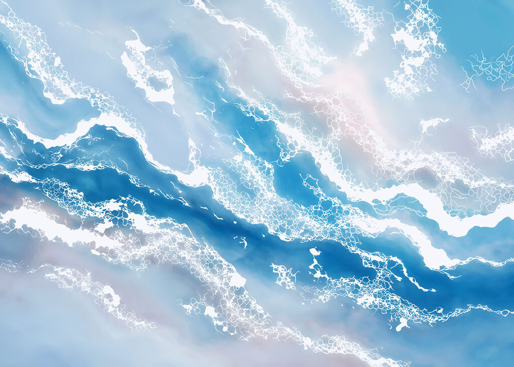 Blue and white sky with white clouds