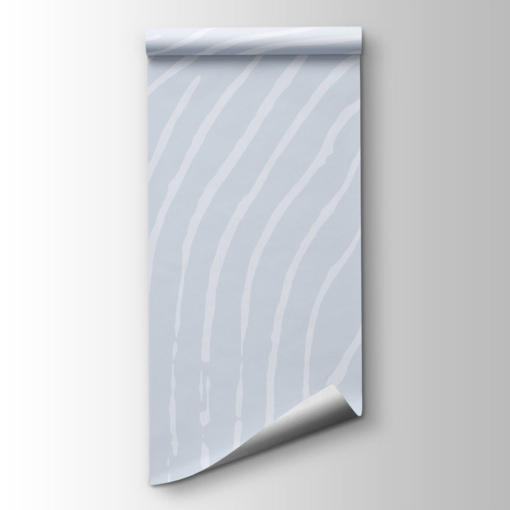 White lines on a blue background