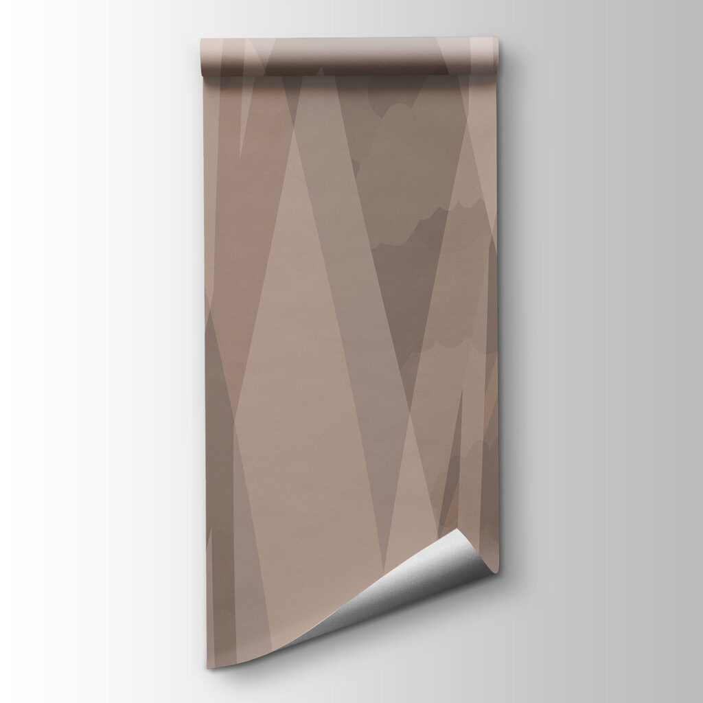 Brown and white wavy pattern