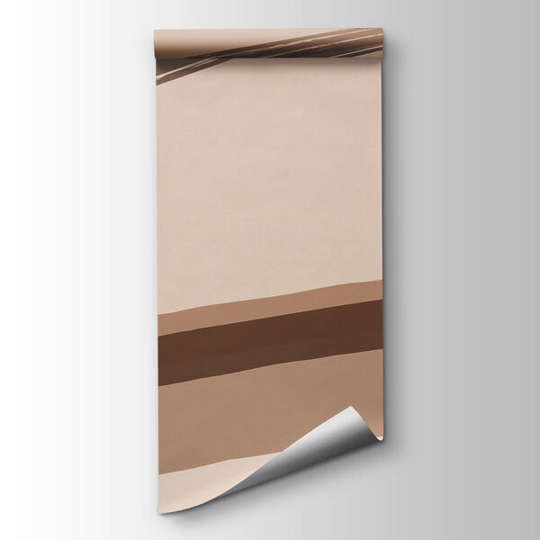 Brown and white brush strokes