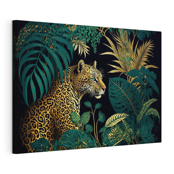 Wandbilder Wandbilder Ein Leopard im Dschungel (Artikelnummer: s33932)