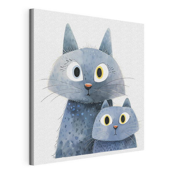 Wandbilder Eine Katze und eine Katze