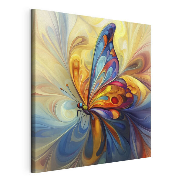 Bunter Schmetterling mit gewirbeltem Muster Wandbilder Bunter Schmetterling mit gewirbeltem Muster