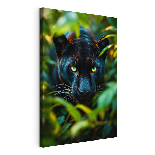 Schwarzer Panther mit grünen Augen Wandbilder Schwarzer Panther mit grünen Augen