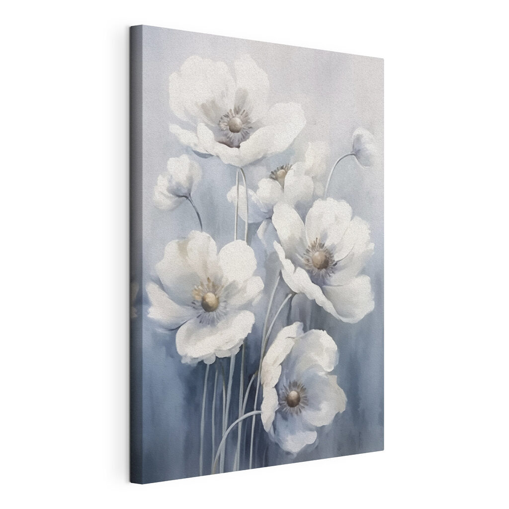Painting of white flowers