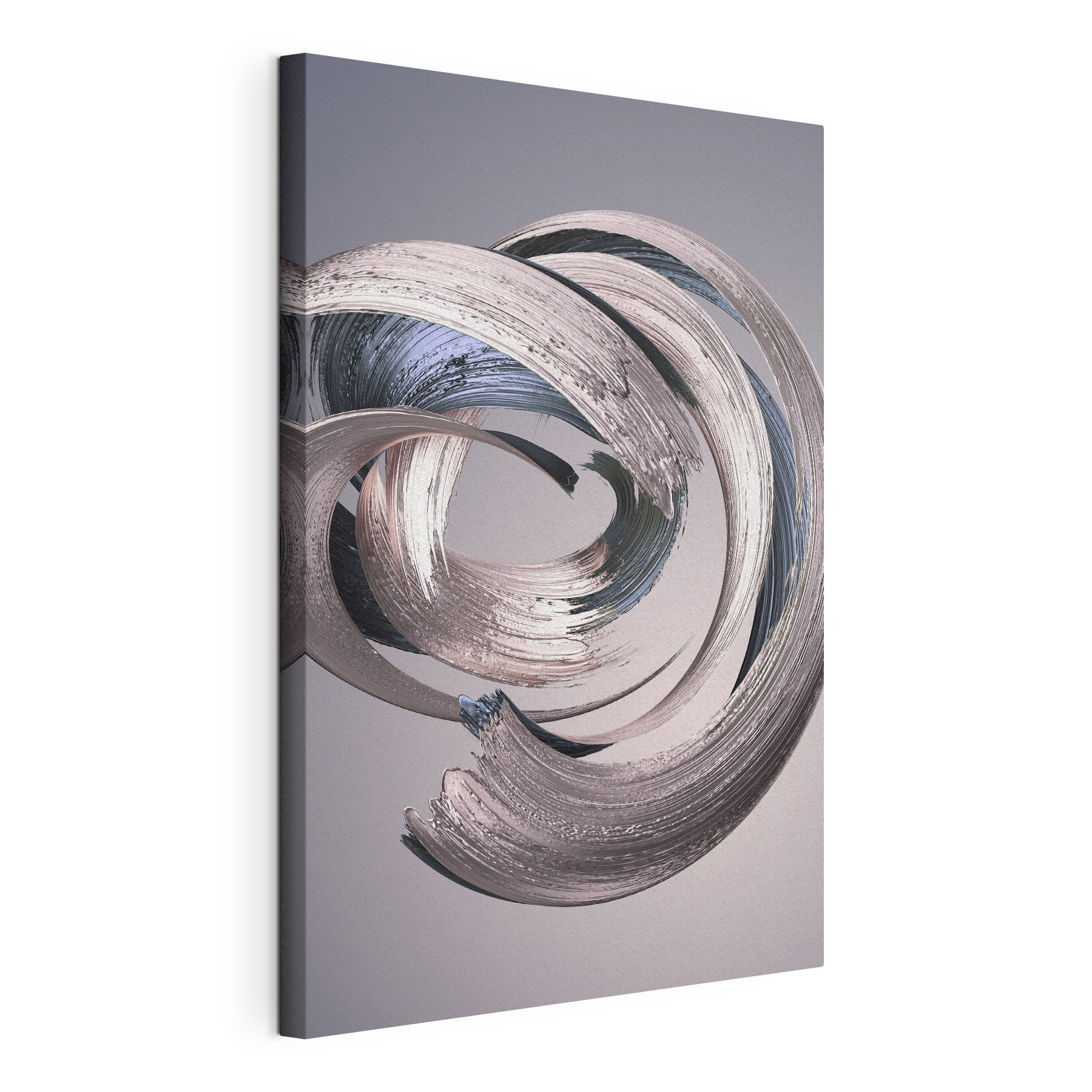 A close up of a swirl