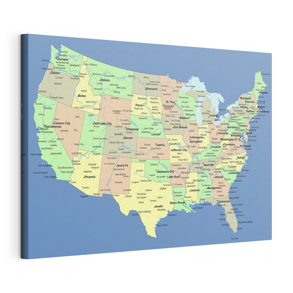 A map of the united states A map of the united states