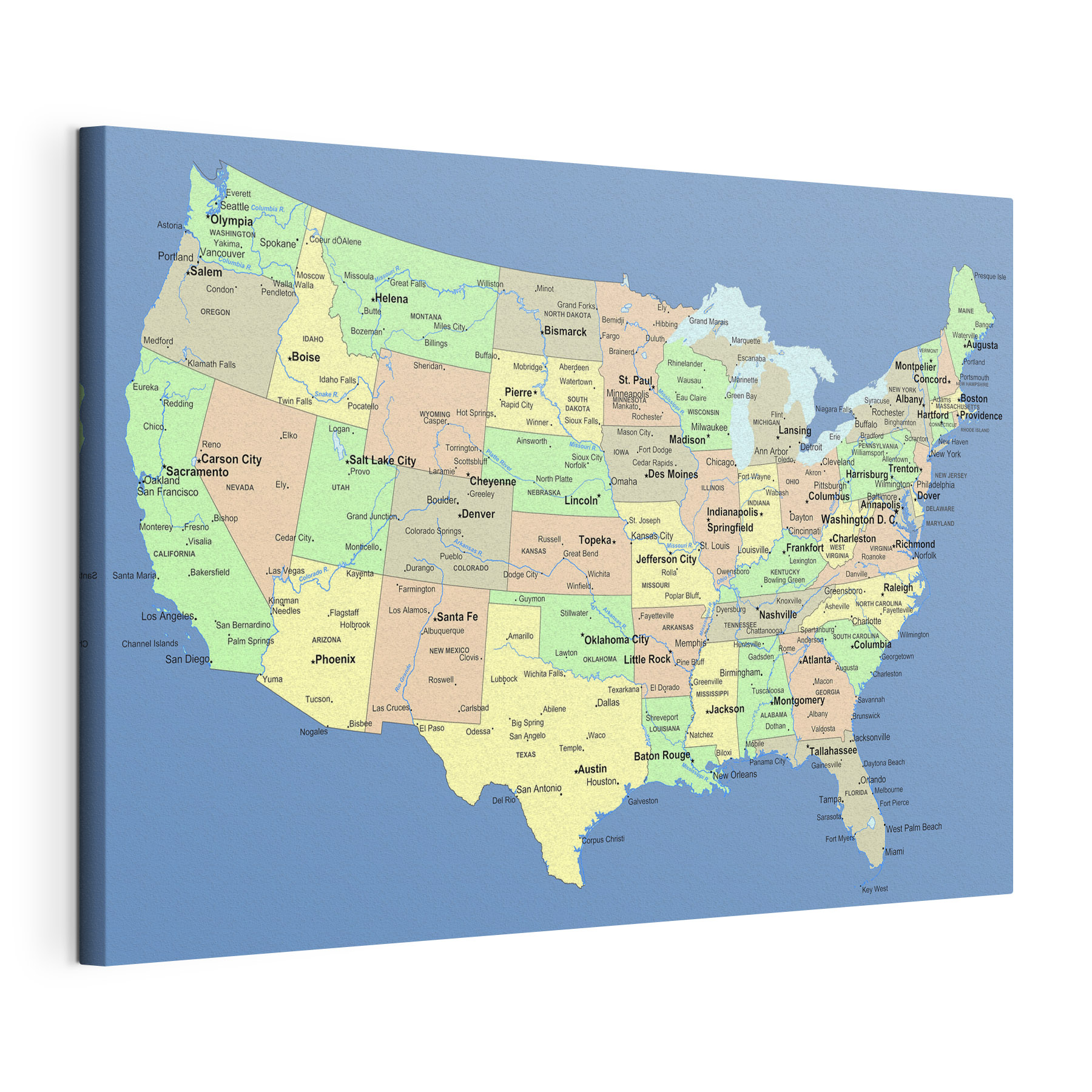 A map of the united states A map of the united states