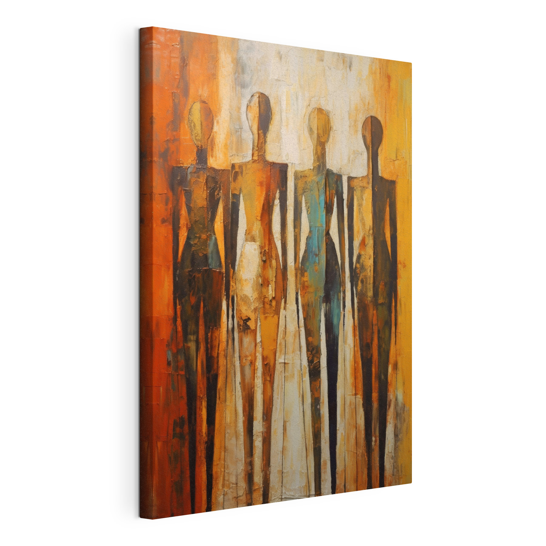 A painting of a group of people