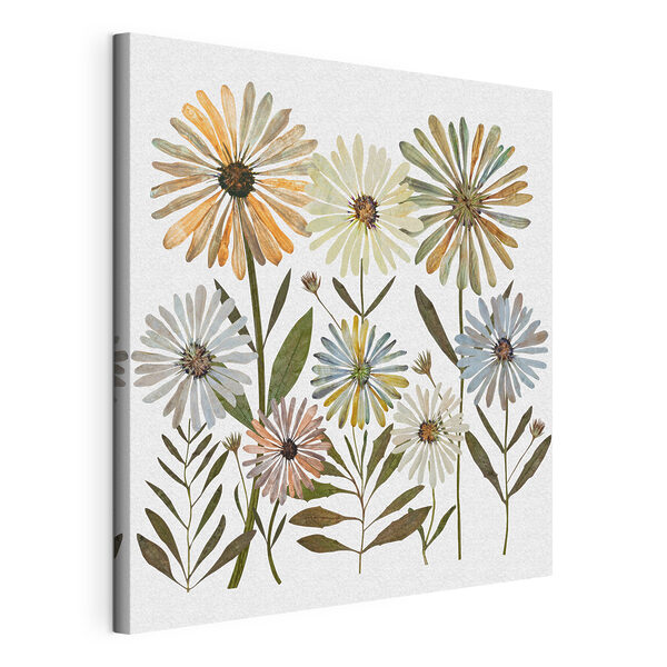 Gruppe von Blumen mit Blättern Wandbilder Gruppe von Blumen mit Blättern