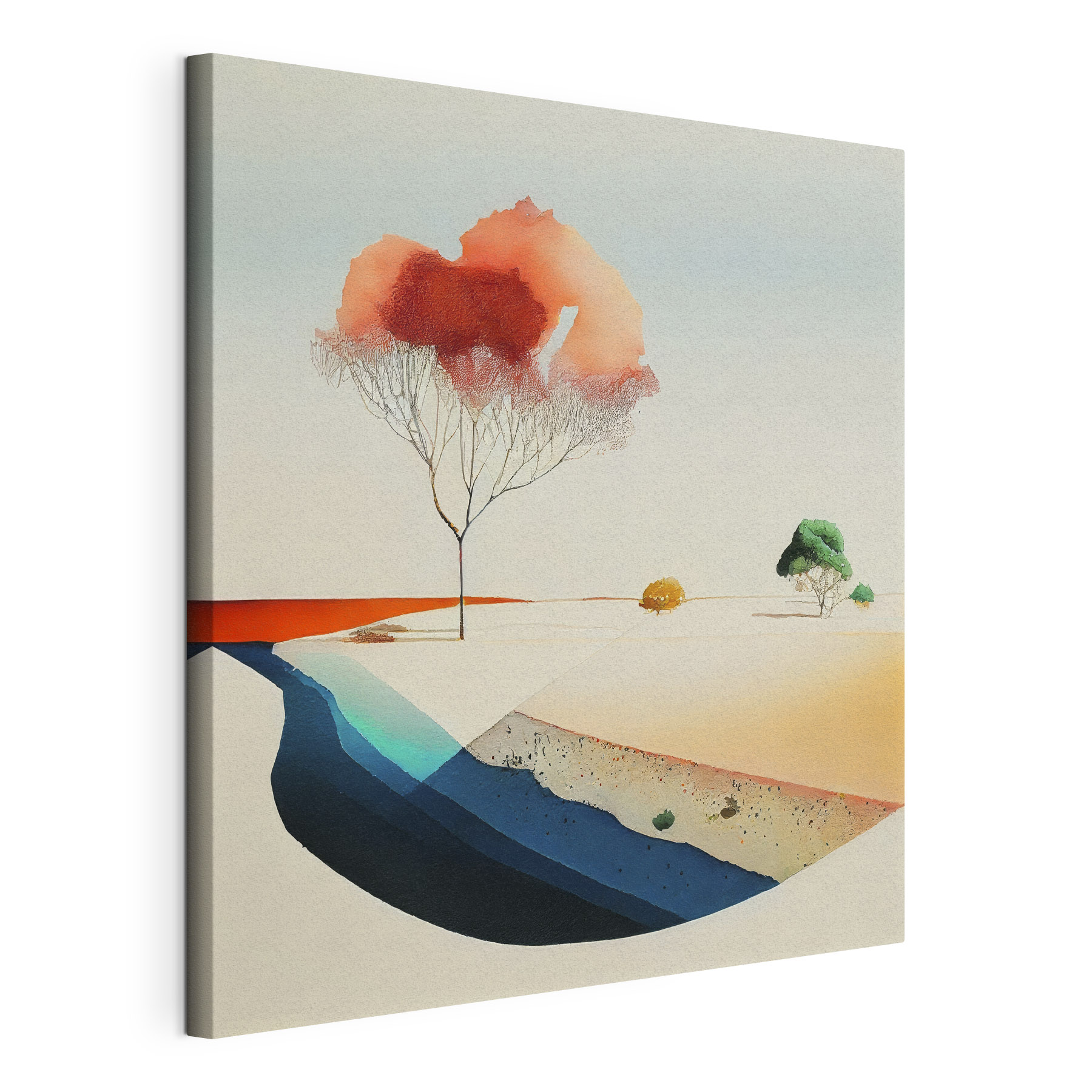 A watercolor painting of a tree A watercolor painting of a tree