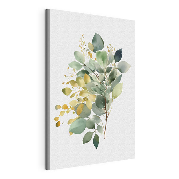 Wandbilder Wandbilder Aquarellmalerei eines Zweiges mit Blättern (Artikelnummer: s36354)