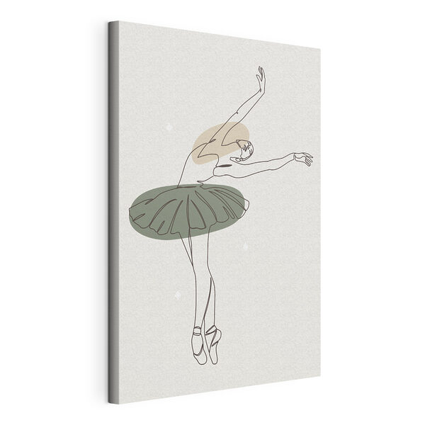 Eine Zeichnung einer Ballerina Wandbilder Eine Zeichnung einer Ballerina