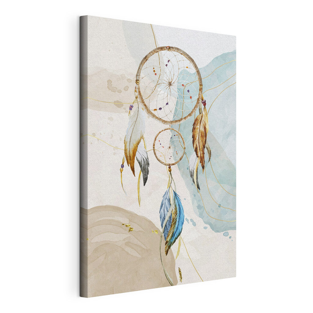 A dream catcher with feathers A dream catcher with feathers