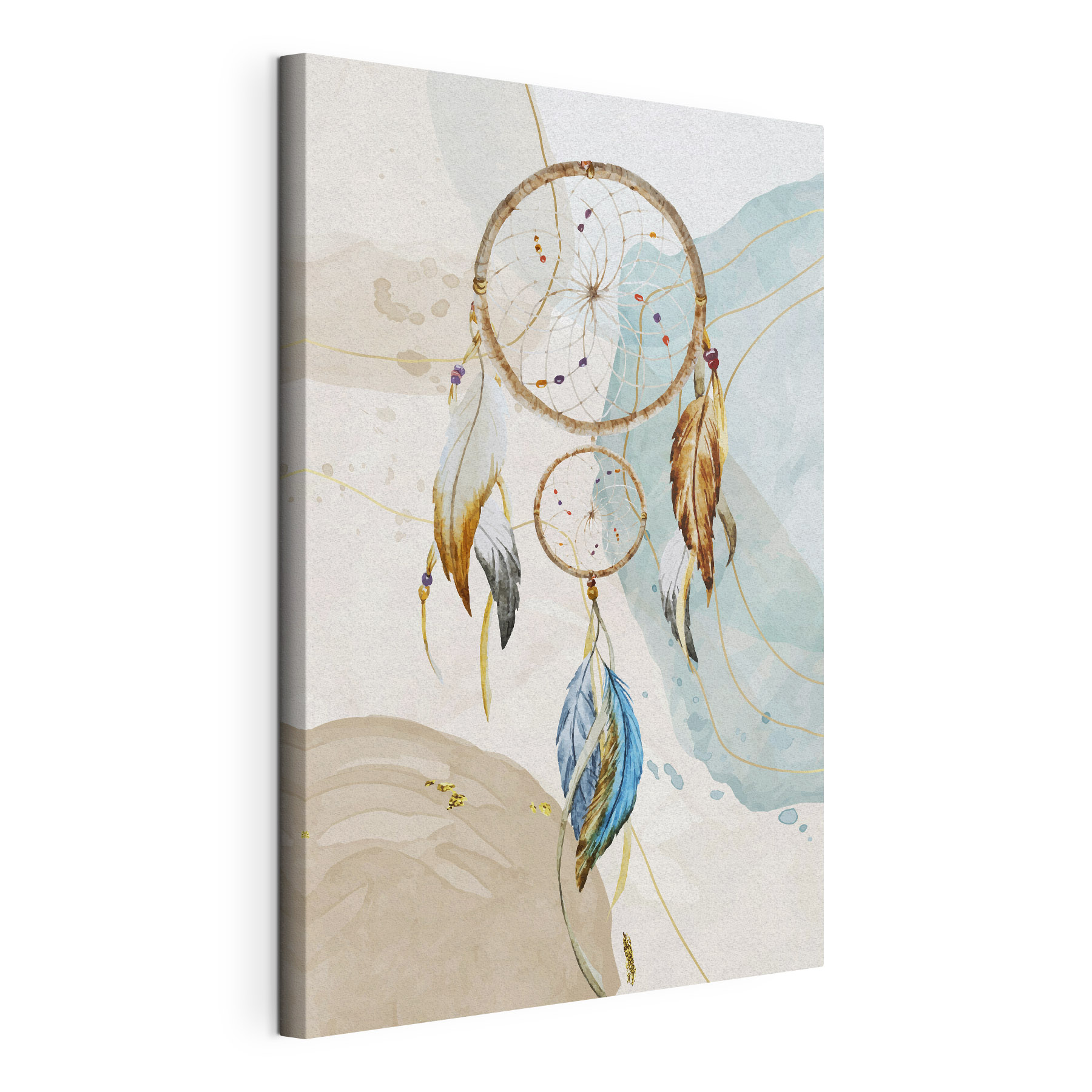 A dream catcher with feathers A dream catcher with feathers