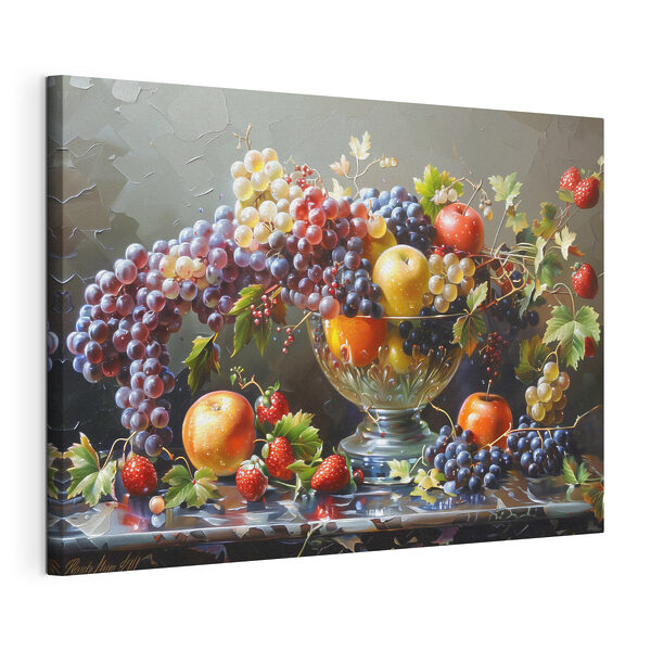 Ein Gemälde mit Obst in einer Schale Wandbilder Ein Gemälde mit Obst in einer Schale