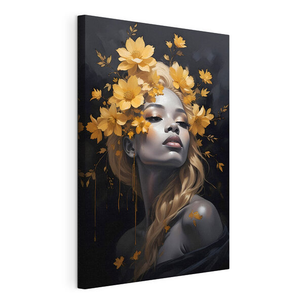Wandbilder Eine Frau mit Blumen in ihrem Haar (Artikelnummer: s38834) Wandbilder Wandbilder Eine Frau mit Blumen in ihrem Haar (Artikelnummer: s38834)