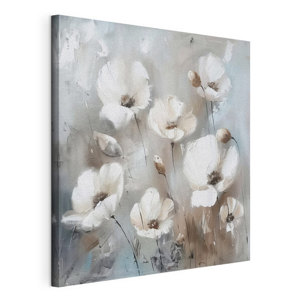 Wandbilder Wandbilder Ein Gemälde mit weißen Blumen (Artikelnummer: s38925)