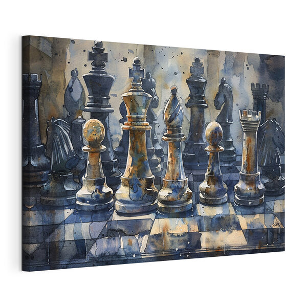 Wandbilder Ein Aquarell eines Schachbretts (Artikelnummer: s38960) Wandbilder Wandbilder Ein Aquarell eines Schachbretts (Artikelnummer: s38960)