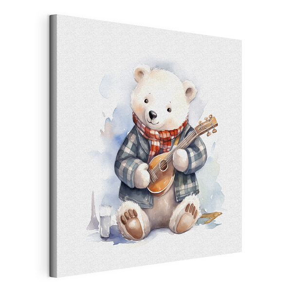 Wandbilder Ein Aquarell eines Gitarre spielenden Teddybären (Artikelnummer: s39120) Wandbilder Wandbilder Ein Aquarell eines Gitarre spielenden Teddybären (Artikelnummer: s39120)