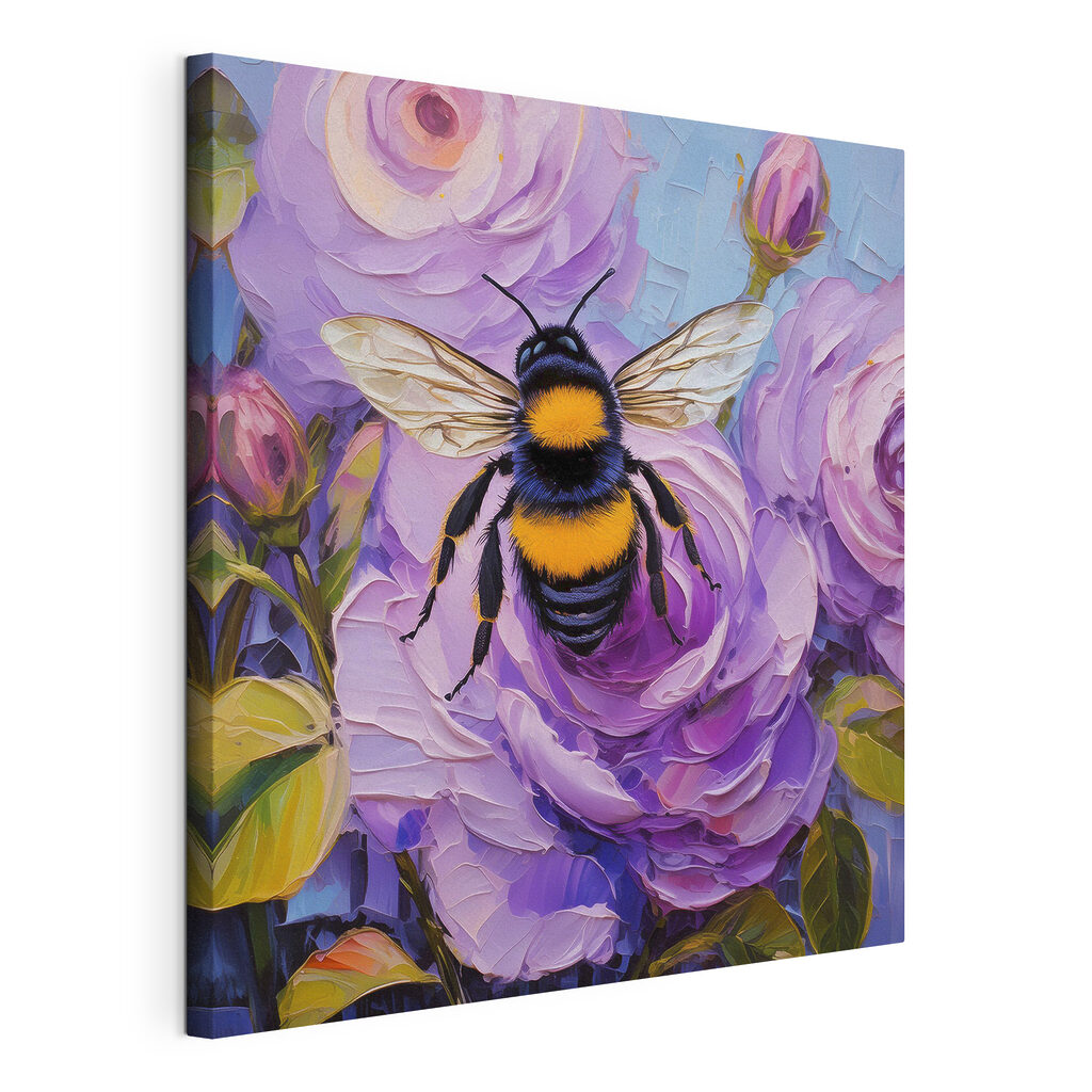A bee on a flower A bee on a flower