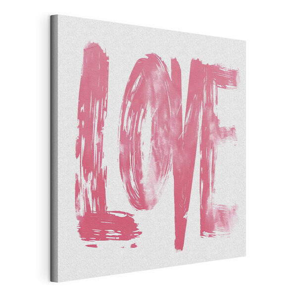 Pink painted word