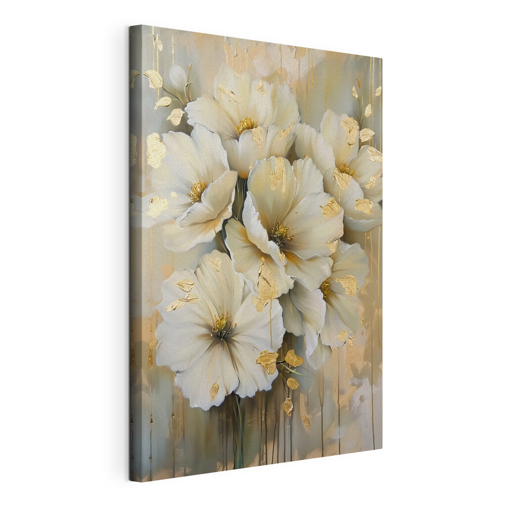 Elegant flowers with metallic details Elegant flowers with metallic details