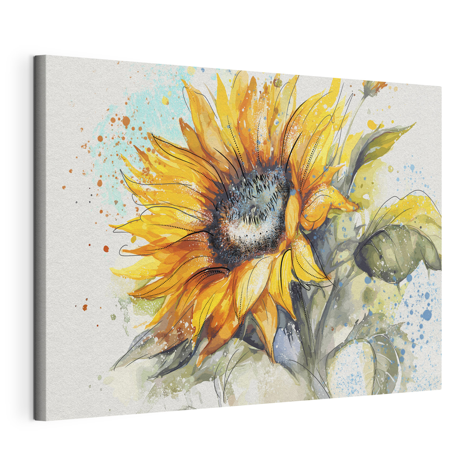 Painting of a sunflower Painting of a sunflower