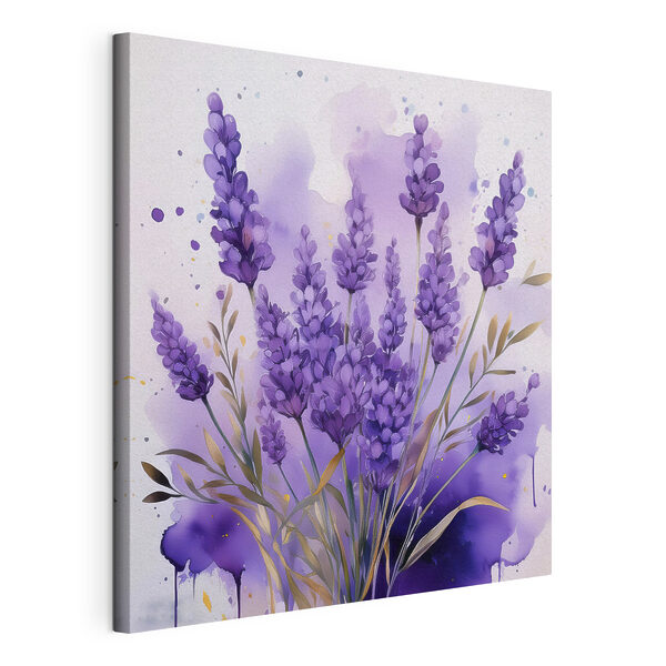 Gemälde von lila Blumen Wandbilder Gemälde von lila Blumen