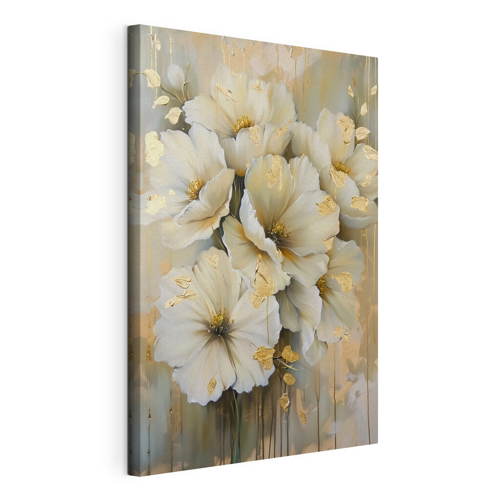 Elegant petals with metallic accents Elegant petals with metallic accents