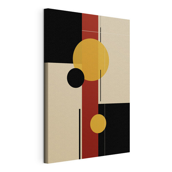 Colorful art piece with circles and lines Colorful art piece with circles and lines