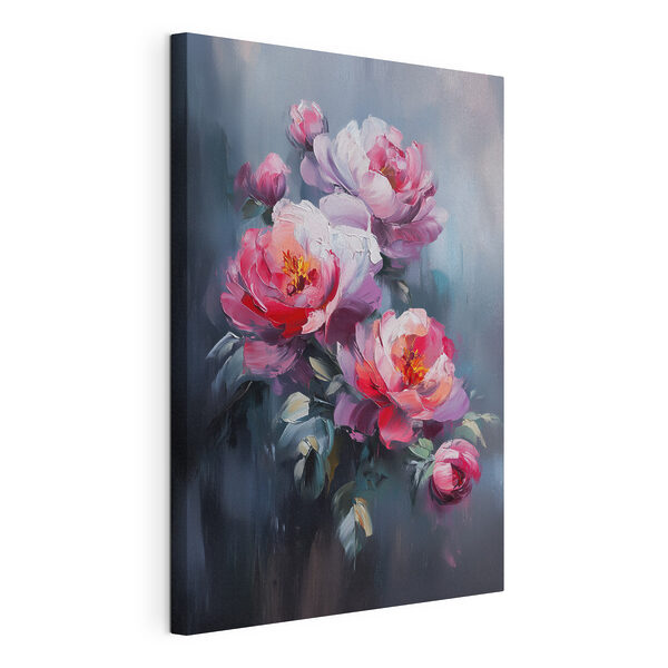 Painting of pink flowers