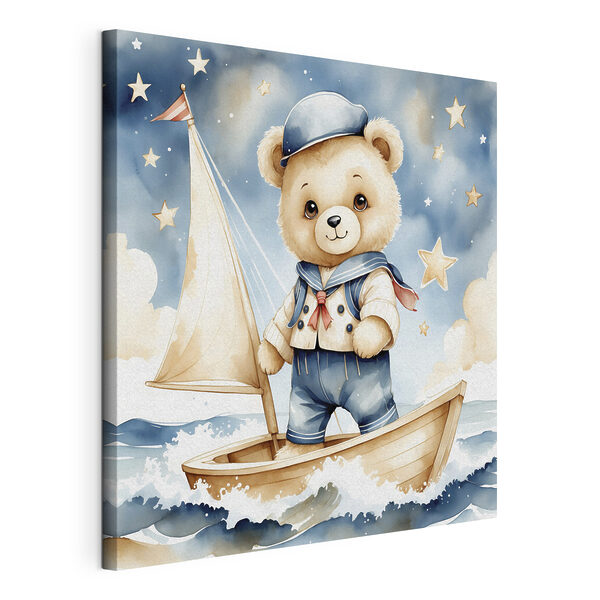 Wandbilder Teddybär im Matrosenoutfit auf einem Boot (Artikelnummer: s40429) Wandbilder Wandbilder Teddybär im Matrosenoutfit auf einem Boot (Artikelnummer: s40429)